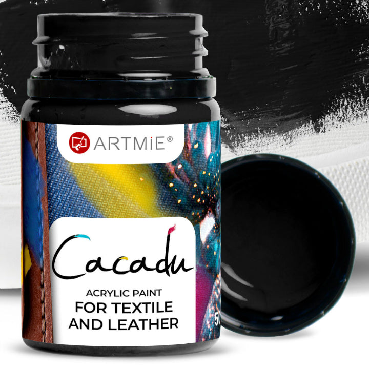 Boje za tekstil i kožu ARTMIE CACADU 50 ml – 23 crna