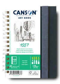 Skicen blok Canson Art Book 1557 s tvrdim povezom – A5, 120 g, 50 listova