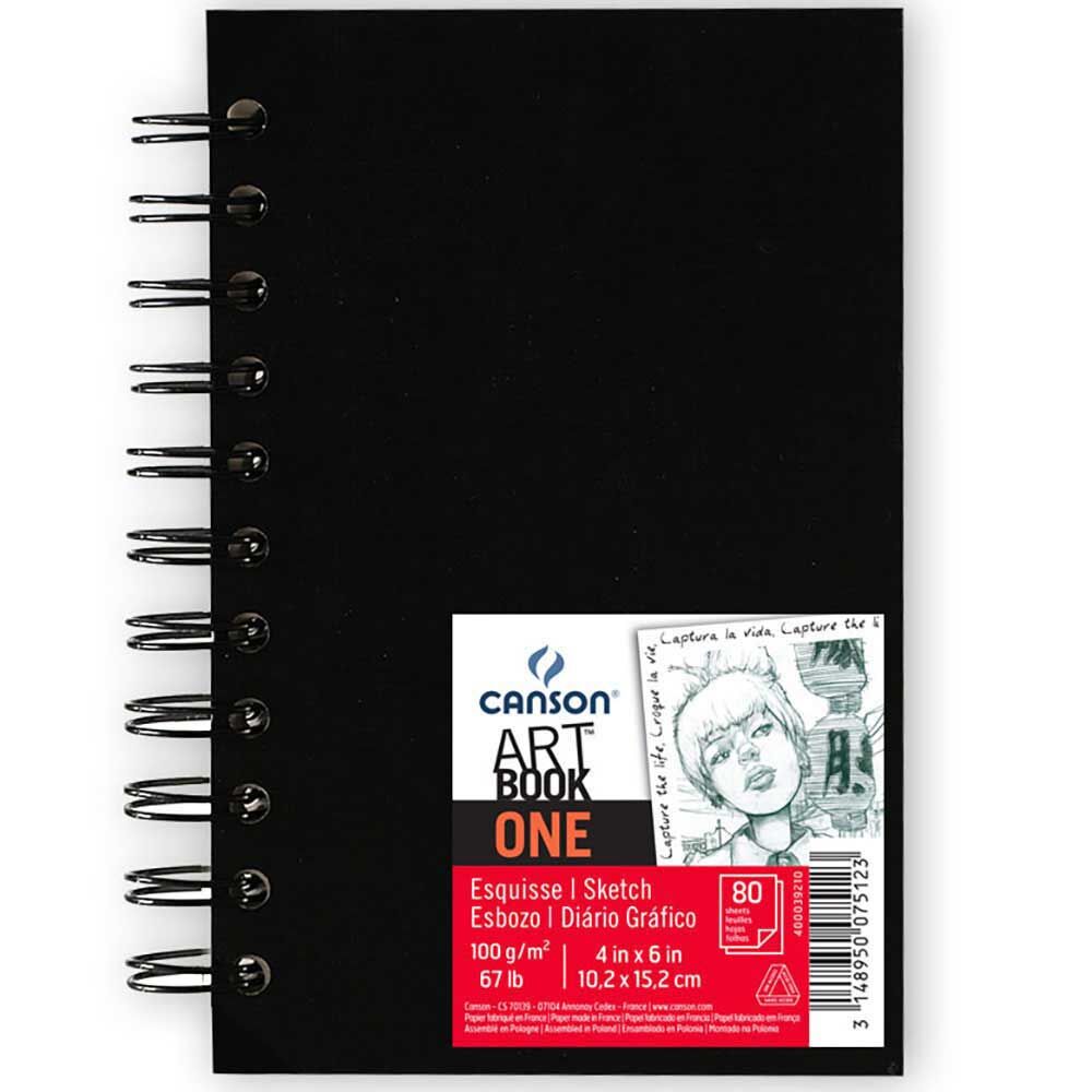 Canson Art Book One skicenblok 100 g/m², 80 listova, 10,2 x 15,2 cm sa spiralnim povezom