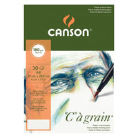 Canson C a grain blok za skiciranje 180 g A3 sitnozrnast, spiralni uvez, 30 listova