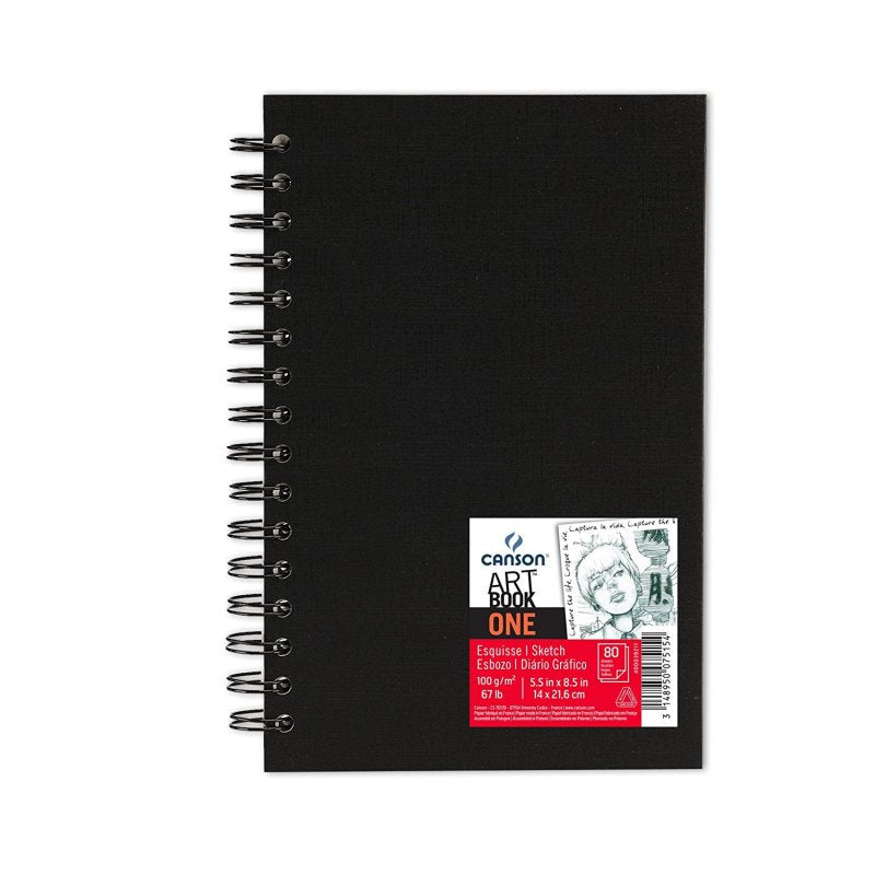 CANSON Canson Art Book One skicenblok 100 g 80L 21,6 x 27,9 cm spiralni povez