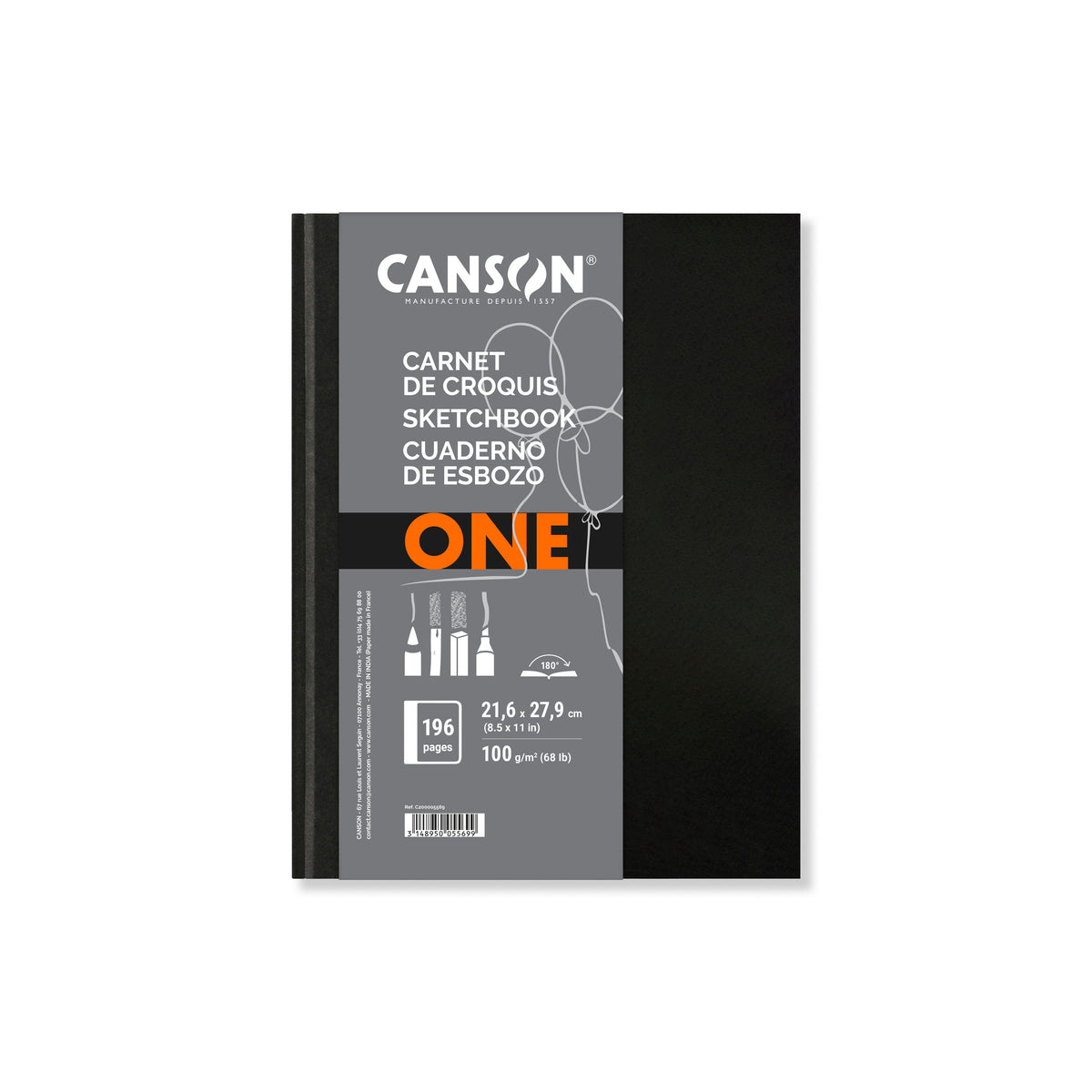 CANSON Canson Art Book One skicenblok u tvrdom povezu 100 g/m² 98 listova - 21,6 x 27,9 cm