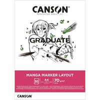 Canson Graduate Manga blok 200 g/m² - 30 listova, A4, lijepljeni