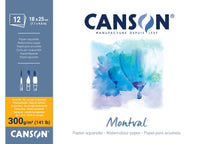 CANSON Montval akvarelni blok CP 300 g/m² - 12 listova, 18 x 25 cm