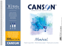 CANSON Montval akvarelni blok CP 300 g/m² 12L 32 x 41 cm sa spiralnim uvezom