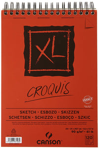 CANSON XL Croquis blok za crtanje 90 g/m² A3 - 120 listova, spiralni uvez na vrhu