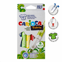 Carioca flomasteri za tekstil, maxi vrh, mix boja