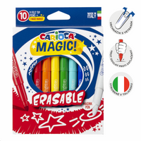 Carioca magični flomasteri - brisivi, 10 kom, mix boja