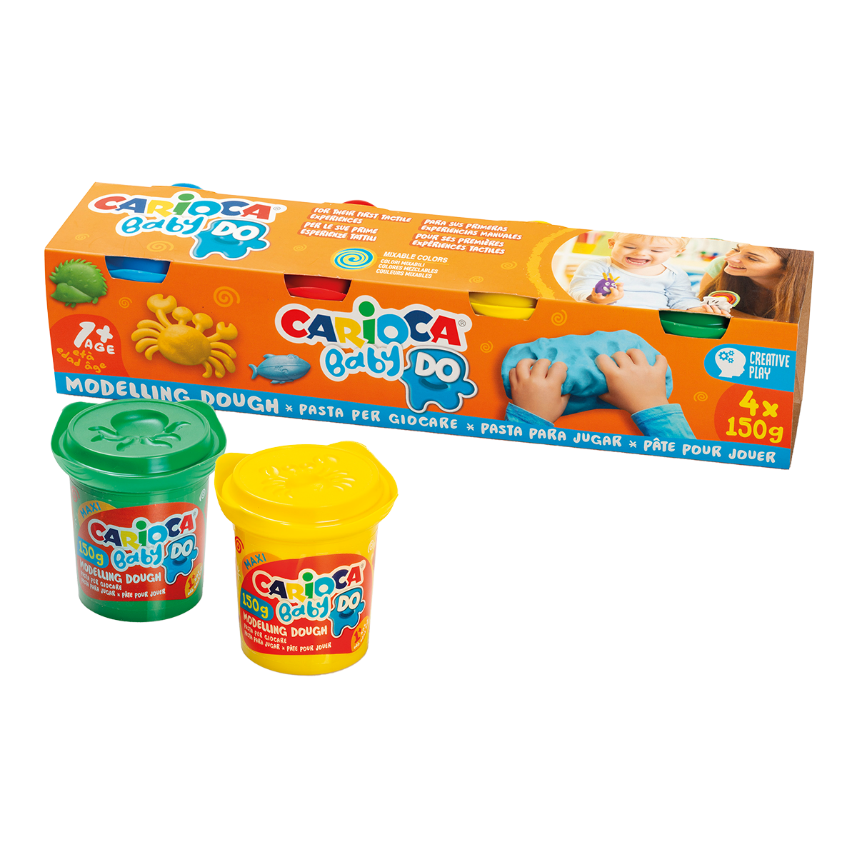 Carioca masa za modeliranje Baby Do 1+, 150 g, miks boja