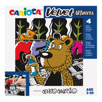 Carioca plišane bojanke 4 kom – CENTO Graffiti
