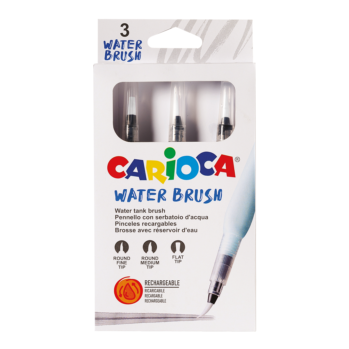 Carioca set vodenih kistova, 3 kom