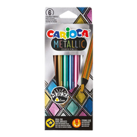 Carioca trouglaste metalik drvene bojice Metallic, 6 kom