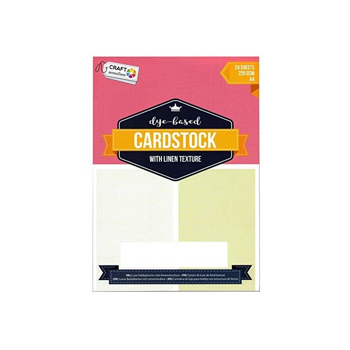 Kreativni karton Craft Sensations sa strukturom lana A4  - 24  lista – Pad 1