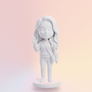 Bijela 3D figurica 22 cm