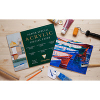 Clairefontaine akrilni blok 360 g/m² – 10 listova, 20 x 40 cm ljepljen