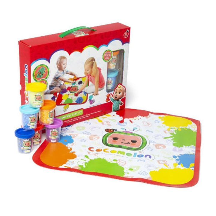 Cocomelon set od 10 raznobojnih modelarskih masa za kreativnu igru i oblikovanje.