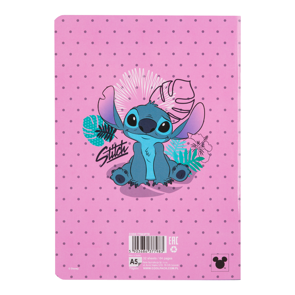 Colorino sveska Stitch 3, A5, 32 lista, na linije
