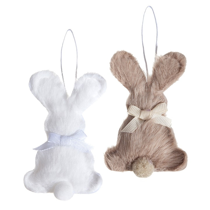 Krzneni zečić 9 cm - set od 2 kom - izaberi boju
