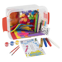 CRAFT KIT set sa preko 230 kreativnih dodataka u praktičnoj kutiji za odlaganje.