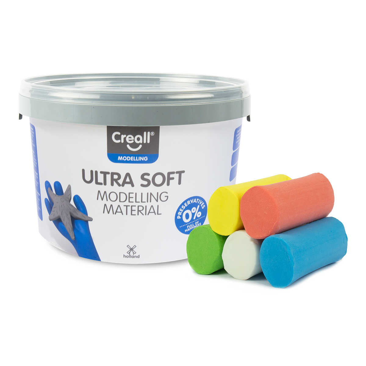 Creall masa za modeliranje Ultra soft, 5 g, posudica, miks boja