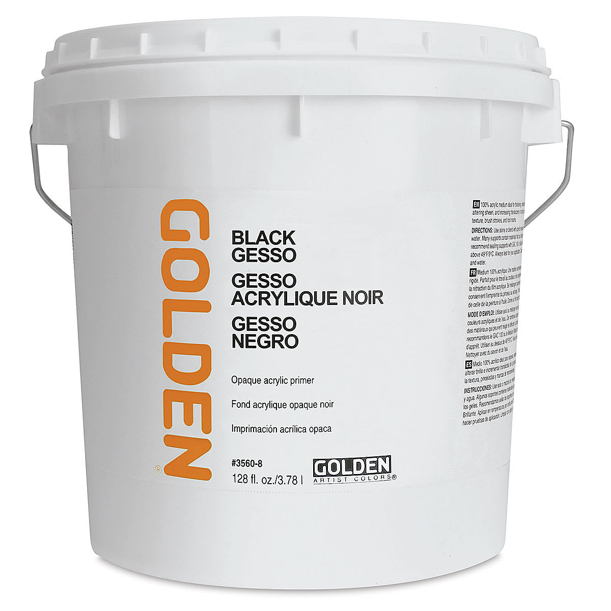 Crni akrilni gesso prajmer GOLDEN Black Gesso
