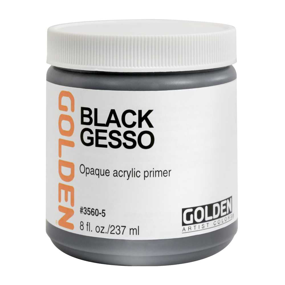 Crni akrilni gesso prajmer GOLDEN Black Gesso