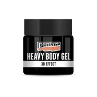Crni sjajni heavy body gel Pentart u plastičnoj posudi