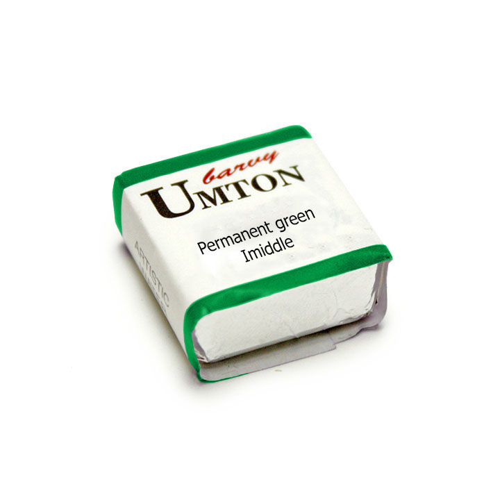Akvarel boja UMTON 2.6 ml - izaberite nijansu – Permanent zelena srednja