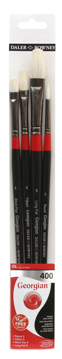 DALER ROWNEY D&R Georgian 400 set kistova za ulje prirodna svinjska dlaka 4 kom