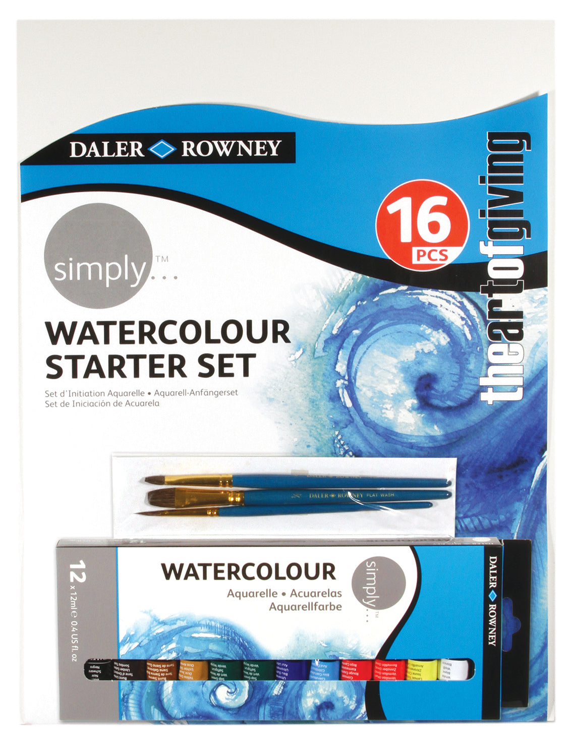 DALER ROWNEY Simply set akvarel boja 12 kom sa priborom