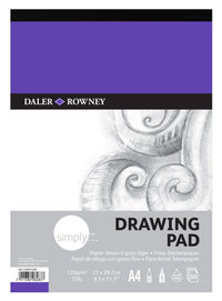 DALER ROWNEY Simply skicen-blok A4 120 g 50L lijepljeni