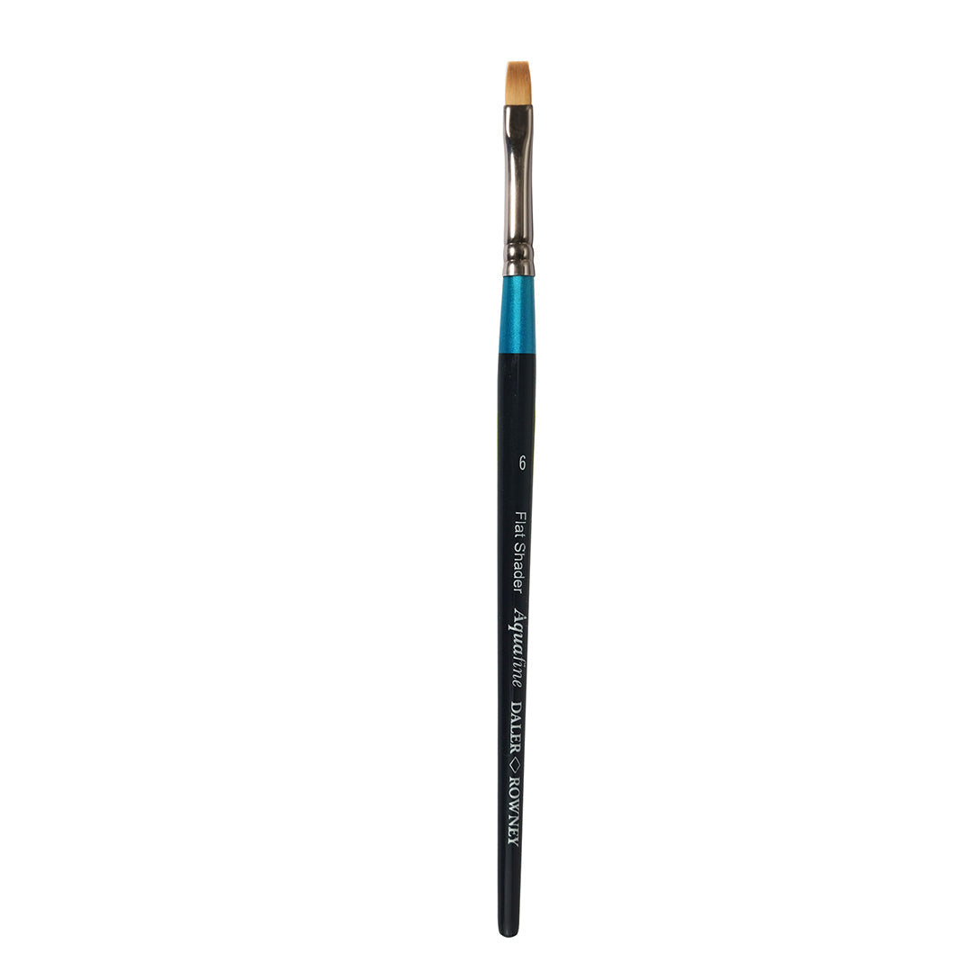 DALER ROWNEY Aquafine kist za akvarel sintetički kratka drška flat shader