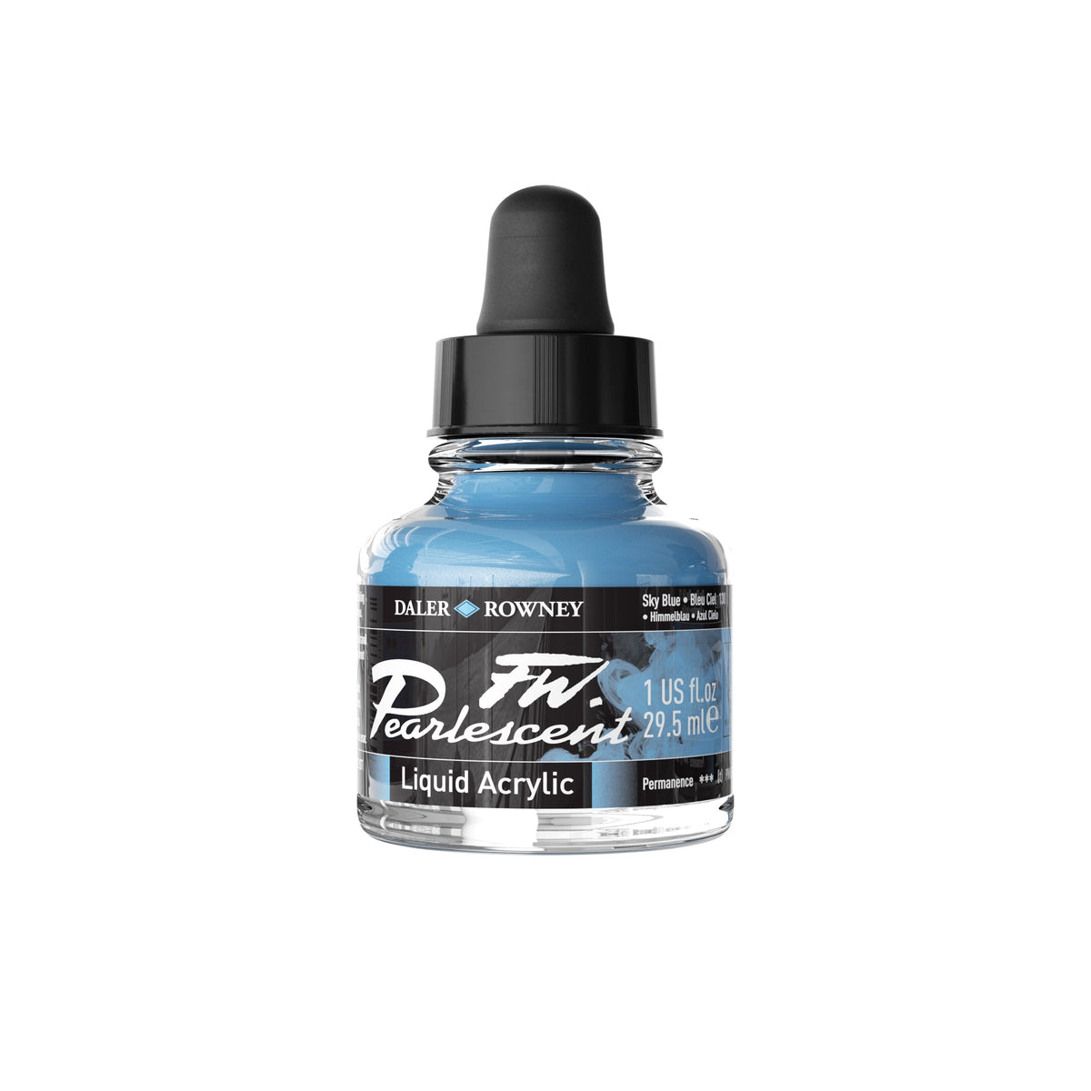 DALER ROWNEY FW sedefasta akrilna tinta 29,5 ml – Nebesko plava