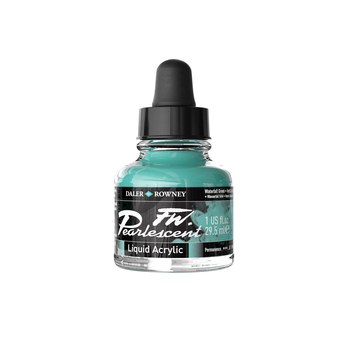 DALER ROWNEY FW sedefasta akrilna tinta 29,5 ml – Vodopad zelena