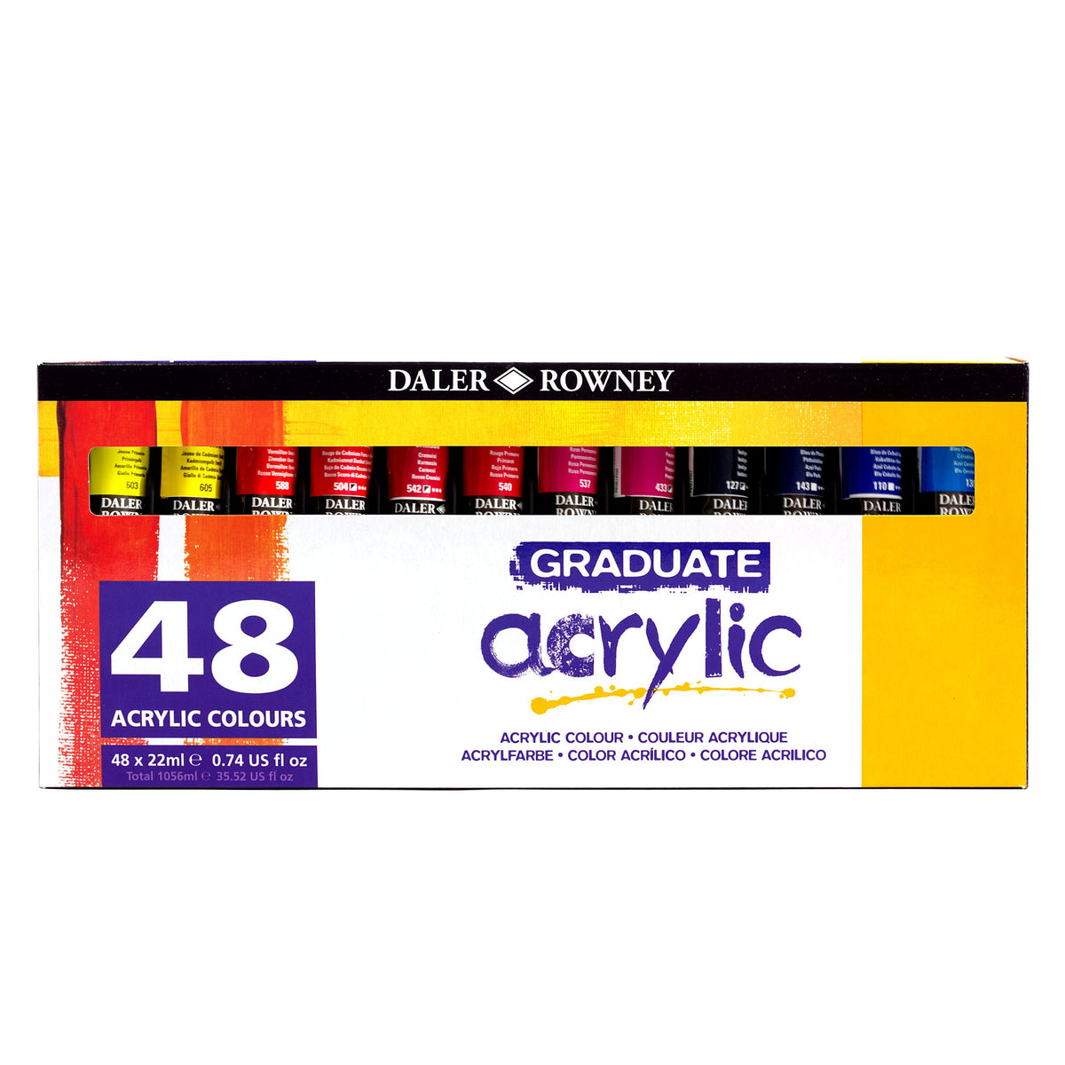 DALER ROWNEY Graduate set akrilnih boja 48 x 22 ml