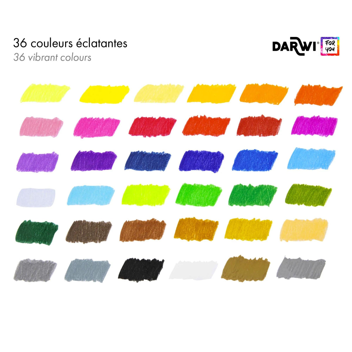 DARWI set drvenih bojica 36 kom