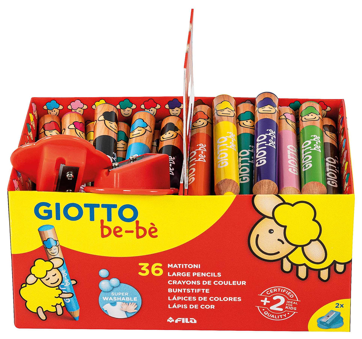 Debele okrugle drvene bojice GIOTTO be-bè školsko pakovanje