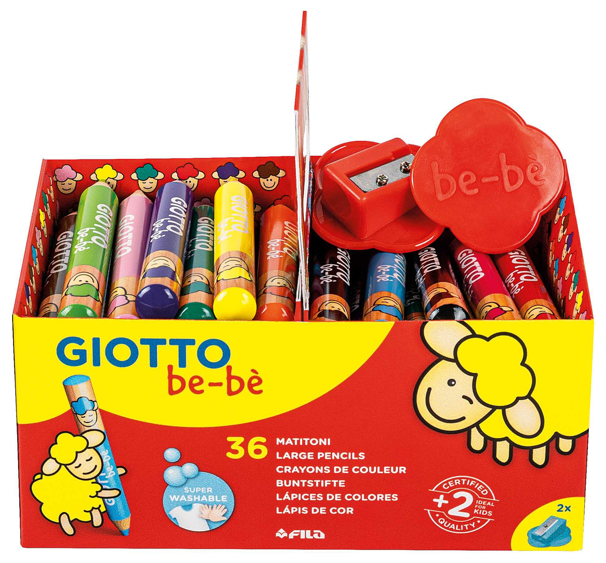 Debele okrugle drvene bojice GIOTTO be-bè školsko pakovanje