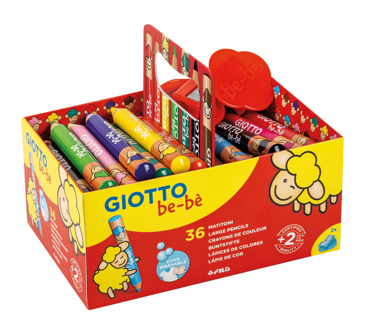 Debele okrugle drvene bojice GIOTTO be-bè školsko pakovanje