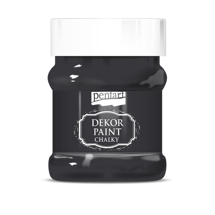 Dekorativna boja kreda Chalki Pentart 230 ml - razne nijanse – čierna