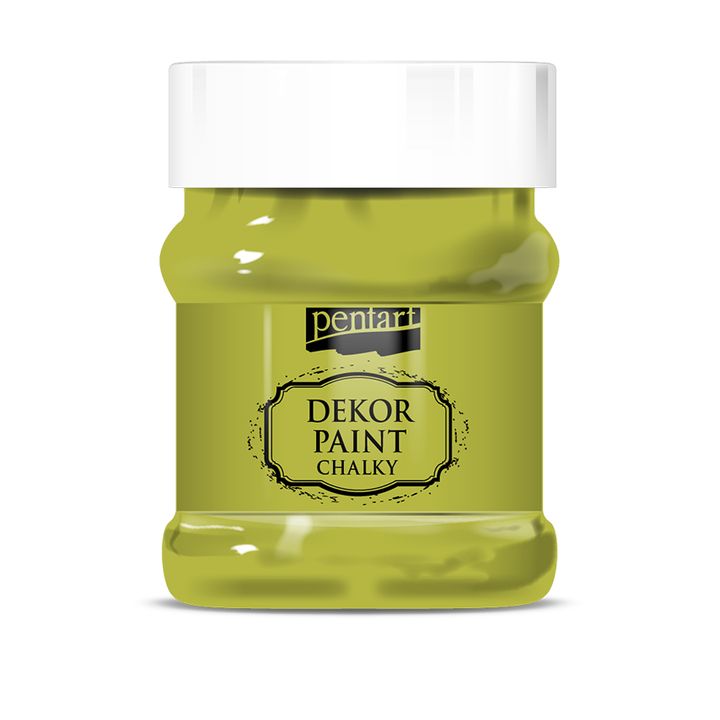 Dekorativna boja kreda Chalki Pentart 230 ml - razne nijanse – žućkasta zelena