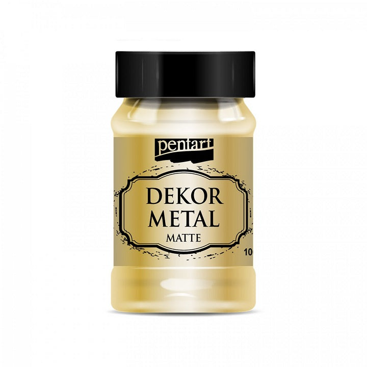 Dekorativna boja Pentart 100 ml mat metalik — slika 1