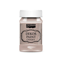 Dekorativna kredna boja Chalky Pentart 100 ml u bijeloj nijansi za kreativne radove.
