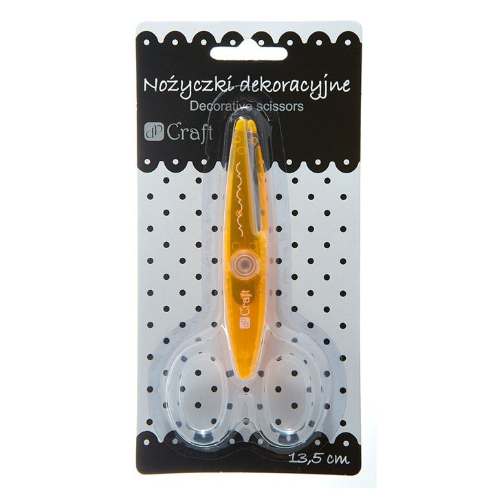 Dekorativne makaze dužine 13,5 cm za kreativno oblikovanje papira sa talasastim rezom.