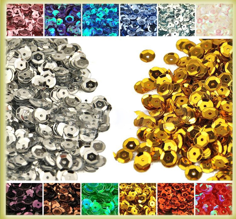 Dekorativne šljokice s rupicom - 15 g