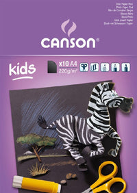 Dječiji blok za skiciranje CANSON Kids 220 g - 10 listova, 24 x 32 cm, ljepljen
