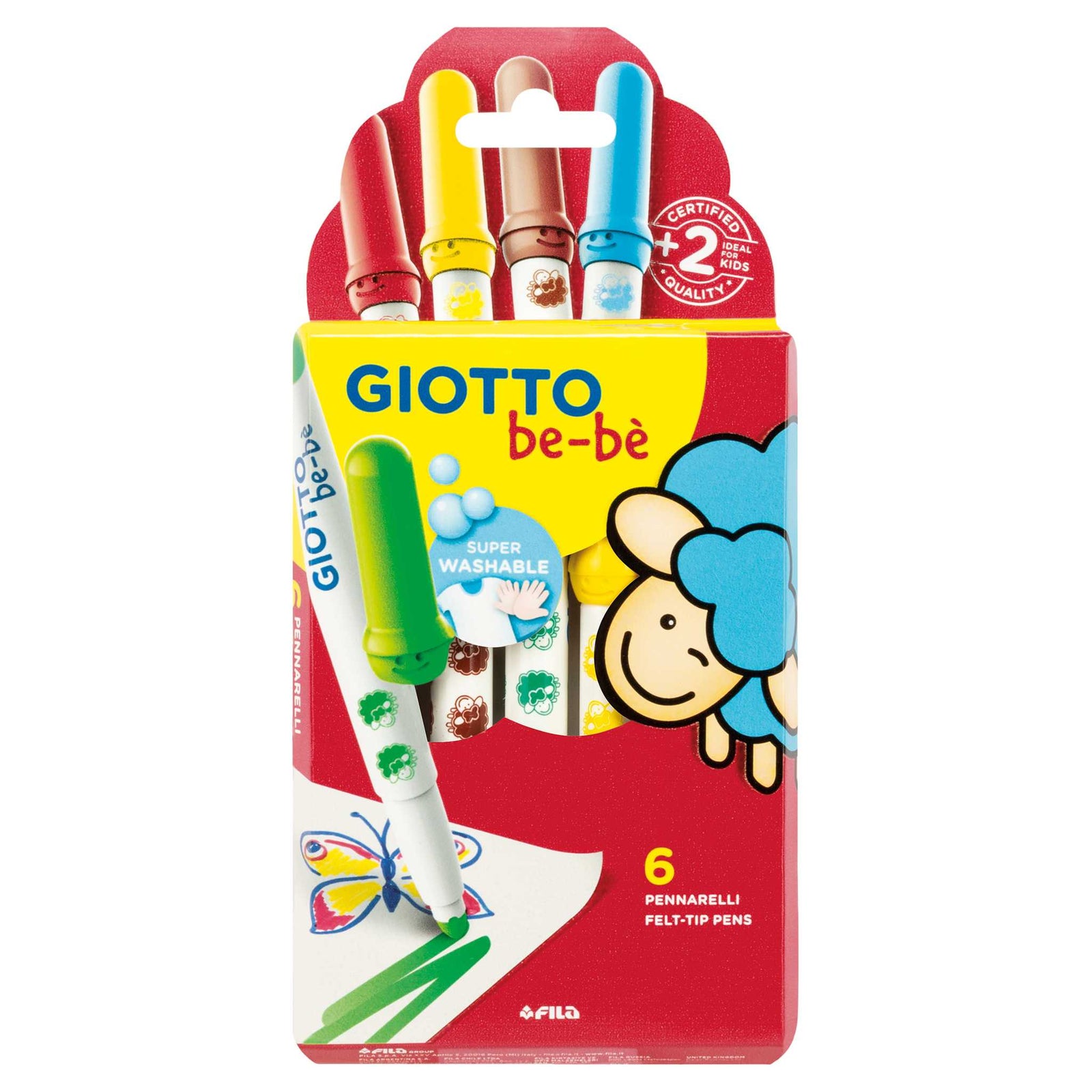 Dječiji flomasteri GIOTTO be-bè 6 kom