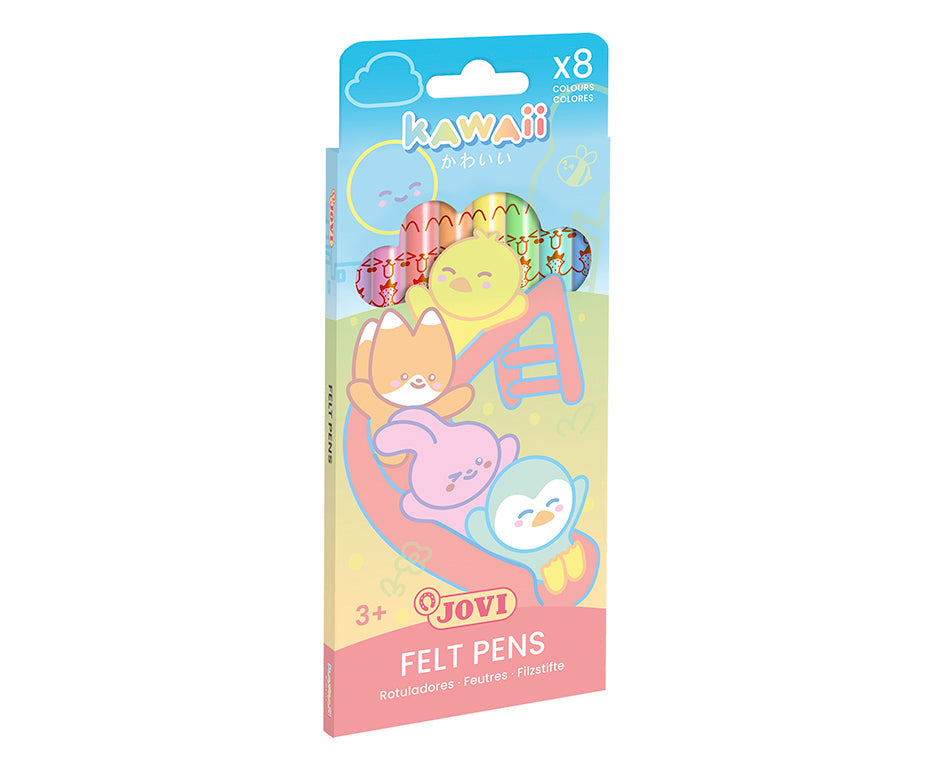 Dječiji flomasteri JOVI Kawaii / set od 8 kom - 3 mm