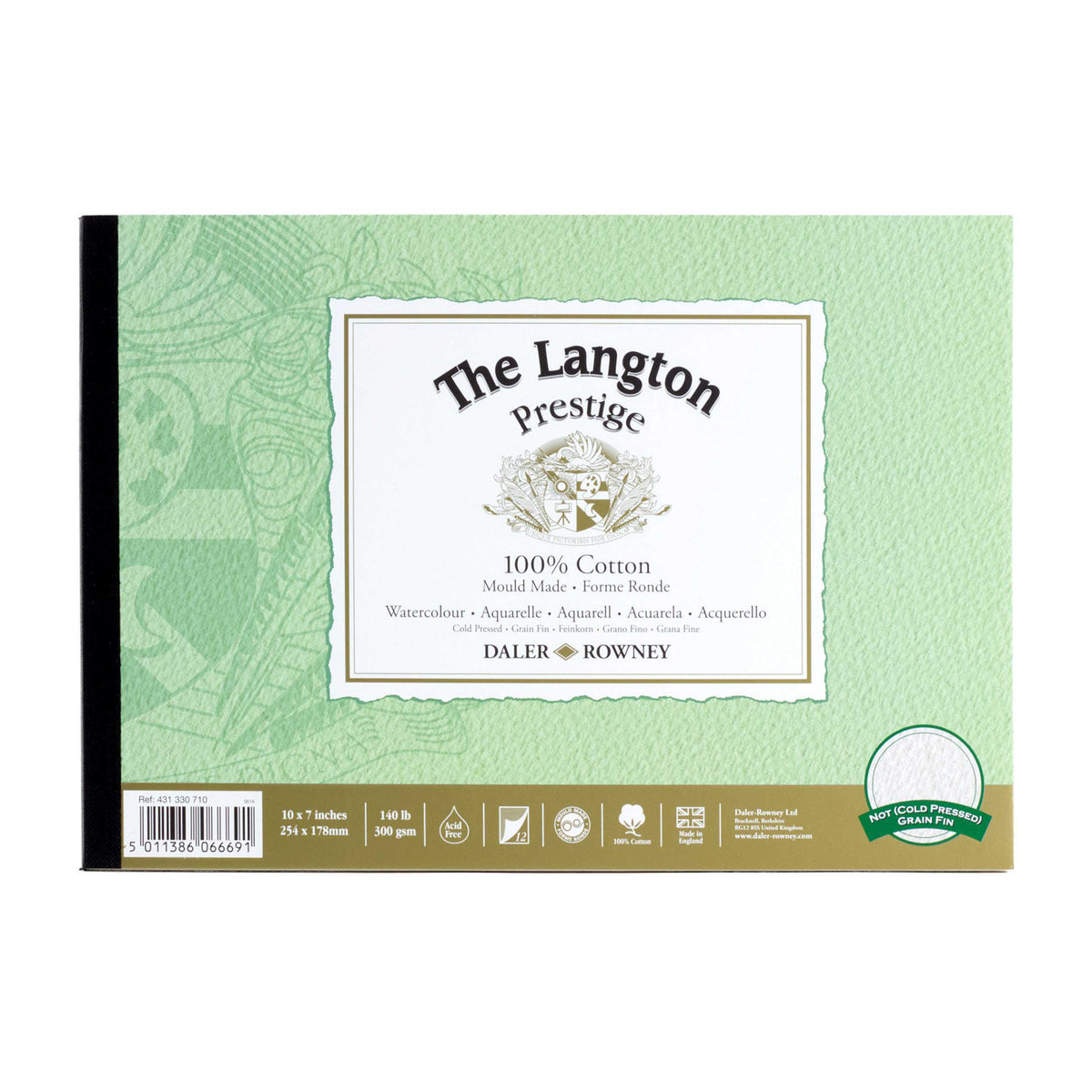 Akvarelni blok DALER ROWNEY The Langton Prestige 300 g/m² – 12 listova – 17,8 × 25,4 cm