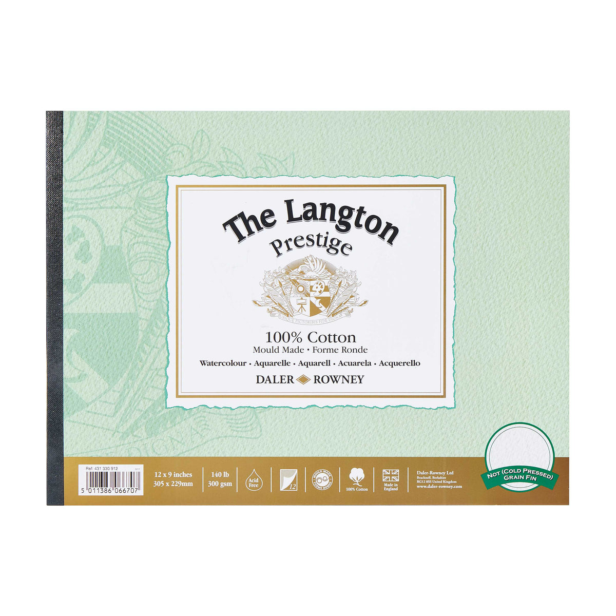 Akvarelni blok DALER ROWNEY The Langton Prestige 300 g/m² – 12 listova – 22,9 × 30,5 cm